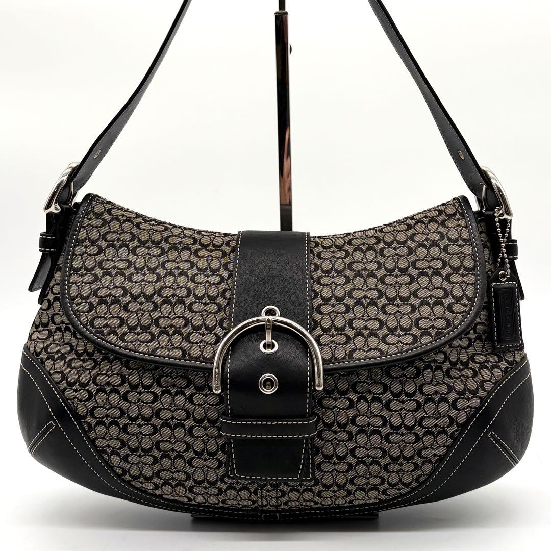 COACH コーチ ソーホー ワンショルダー ミニシグネチャー ブラック
