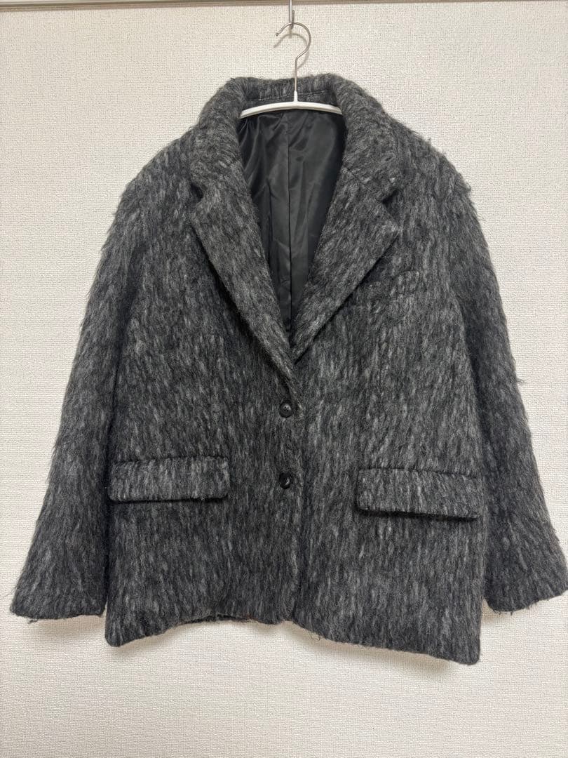 モヘアシャギージャケットコート ベースメントオンライン