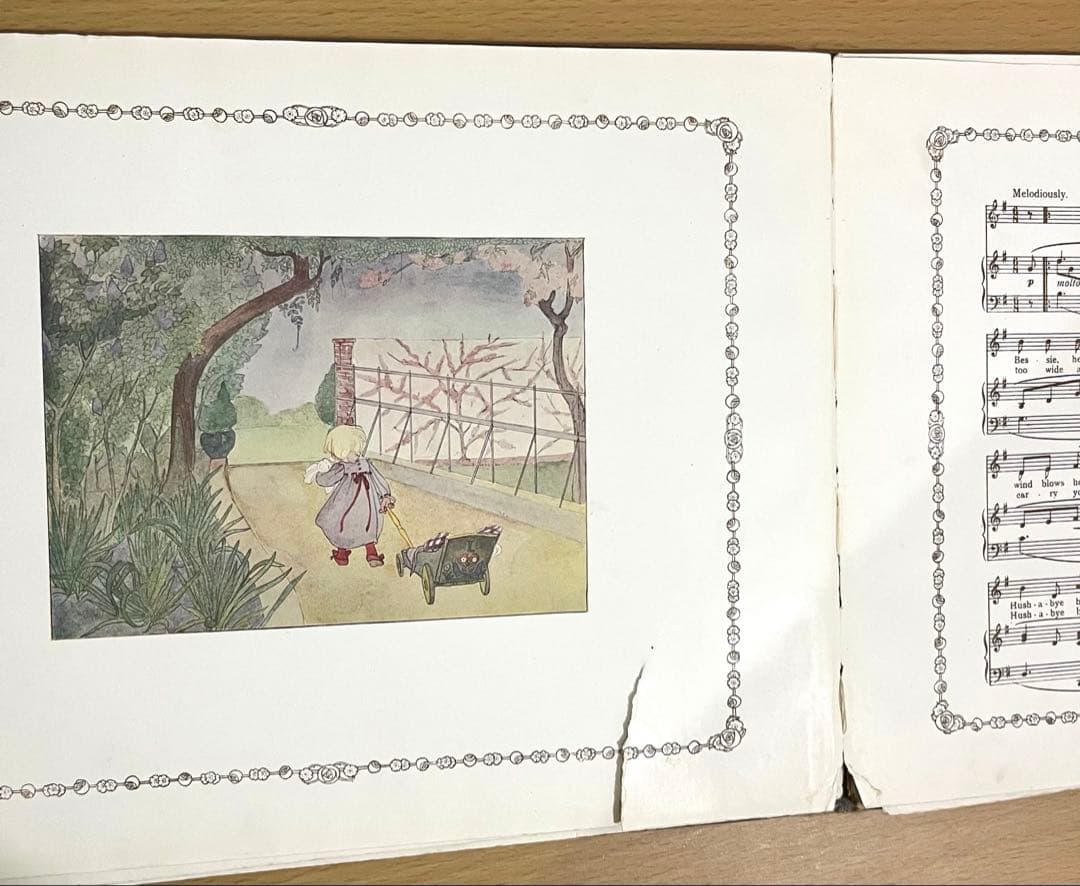 No.309 レア 希少 アンティーク 古書 洋書 絵本 児童書 オランダ 童謡