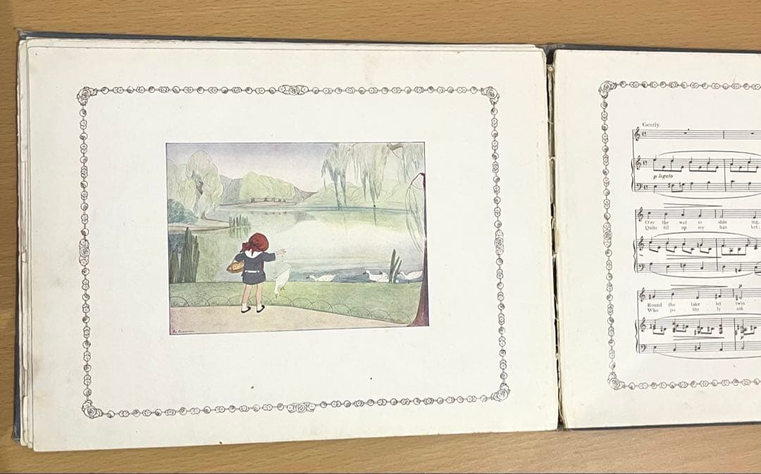 No.309 レア 希少 アンティーク 古書 洋書 絵本 児童書 オランダ 童謡