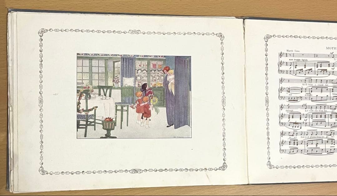 No.309 レア 希少 アンティーク 古書 洋書 絵本 児童書 オランダ 童謡