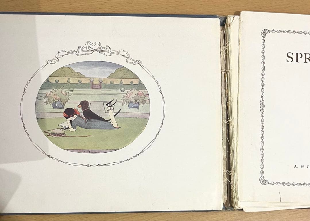 No.309 レア 希少 アンティーク 古書 洋書 絵本 児童書 オランダ 童謡