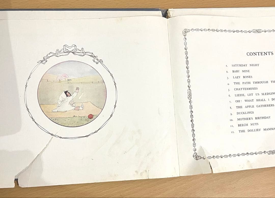 No.309 レア 希少 アンティーク 古書 洋書 絵本 児童書 オランダ 童謡