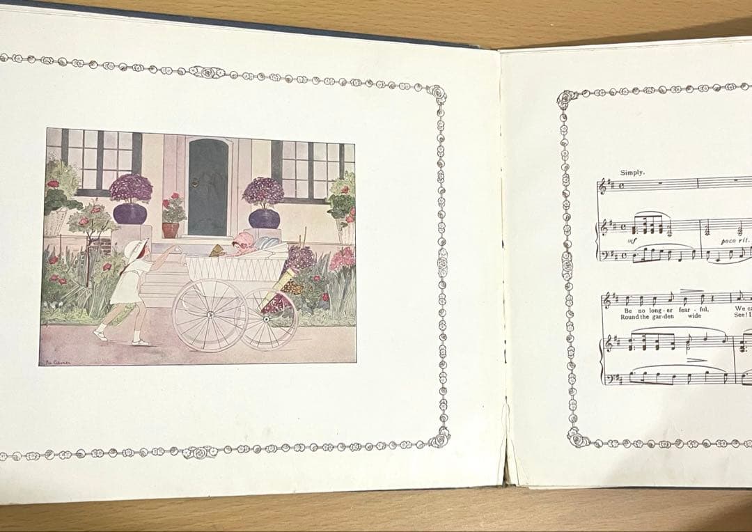 No.309 レア 希少 アンティーク 古書 洋書 絵本 児童書 オランダ 童謡