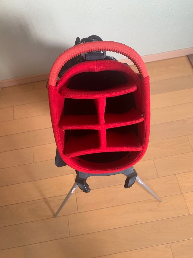 onoff オノフ スタンド キャディバッグ ネイビー/レッド OB0324