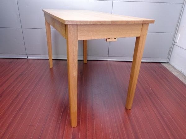 無印良品 タモ材 デスク 引出し付