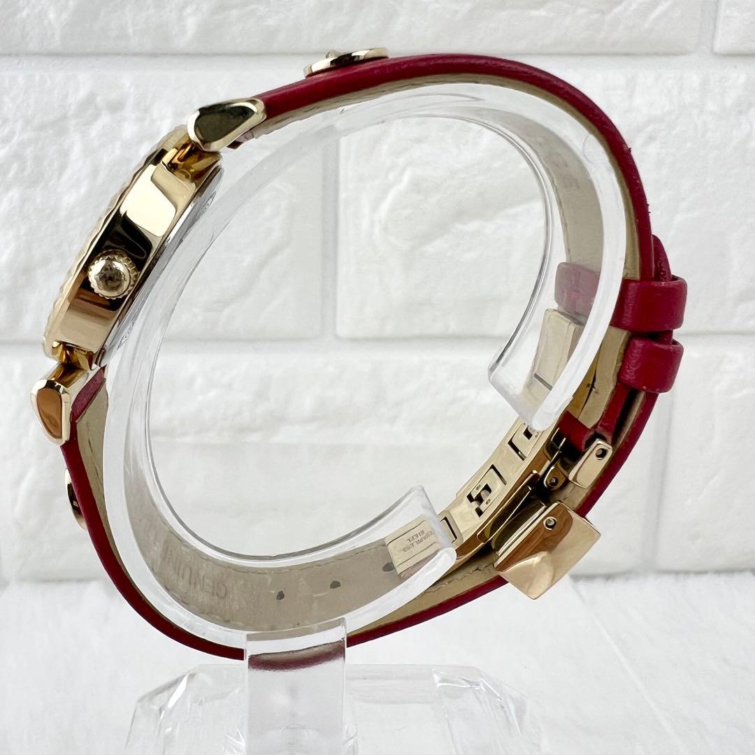 美品✨VERSACE ミニバニティ 腕時計 レッド×ゴールド メデューサ