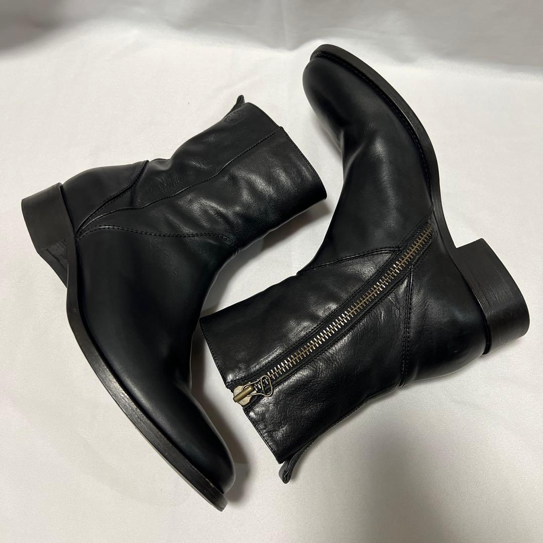 BUTTERO ブッテロ　サイドジップ　ブーツ　ブラック　42 レザー