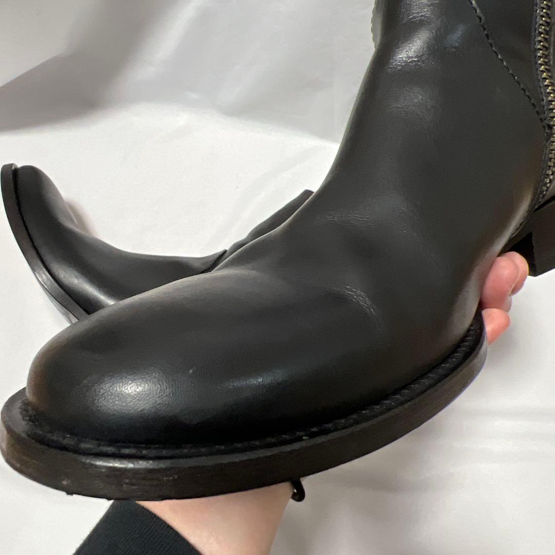 BUTTERO ブッテロ　サイドジップ　ブーツ　ブラック　42 レザー