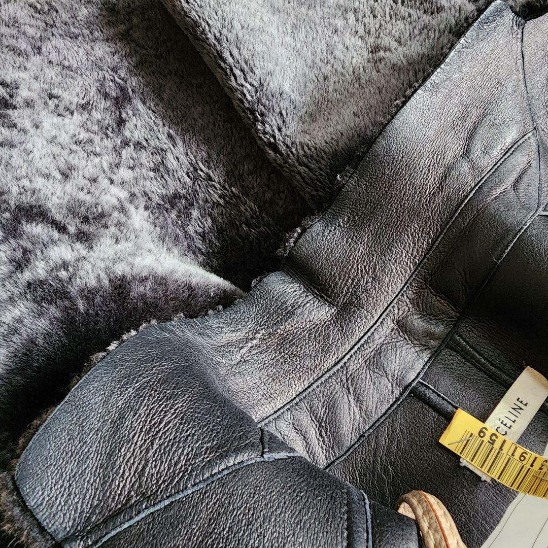 CELINE セリーヌ　エッグクロンビー　ムートンコート34