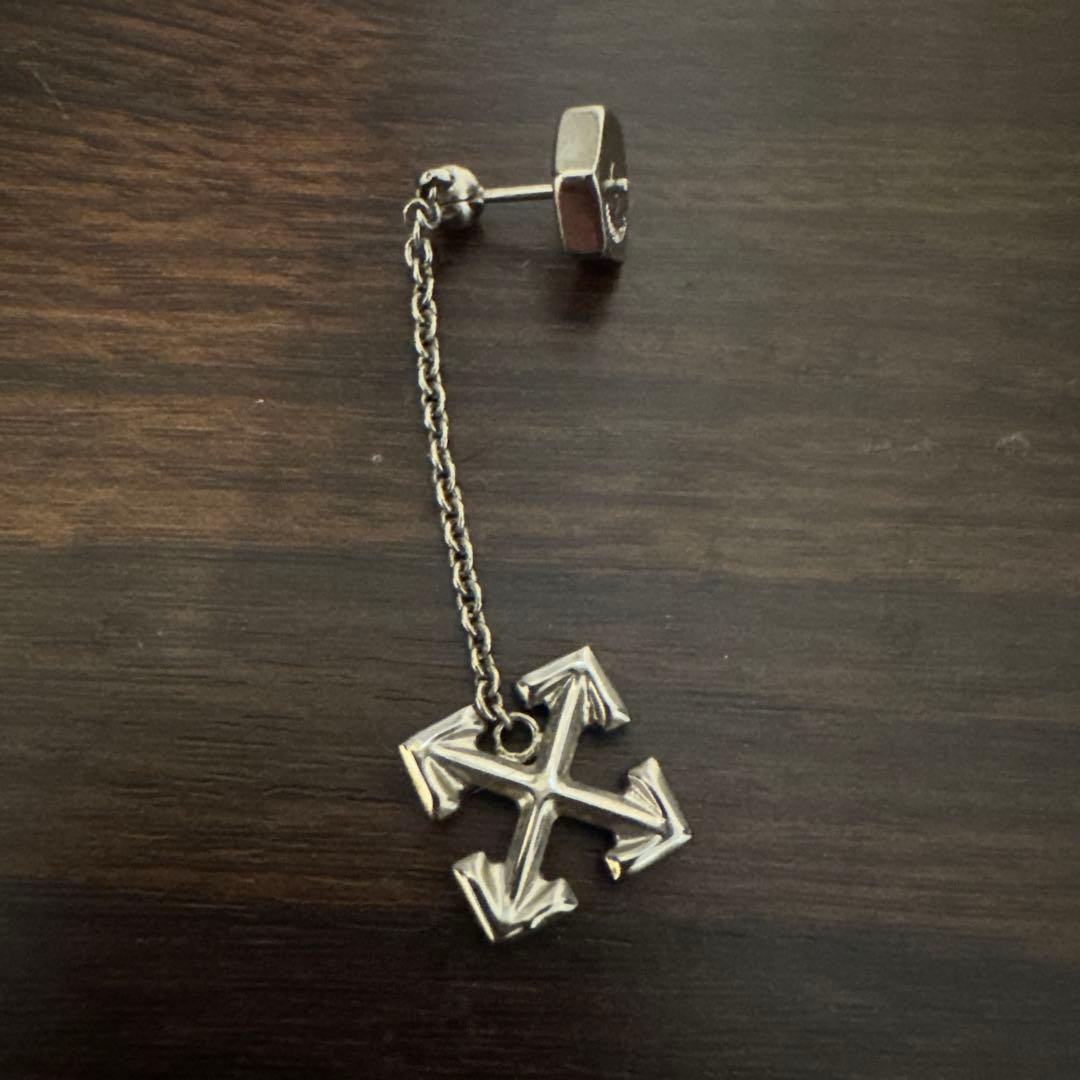 【れ6/1まで】Off-White アロードロップピアス シルバー