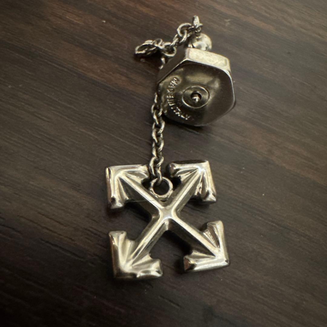 【れ6/1まで】Off-White アロードロップピアス シルバー