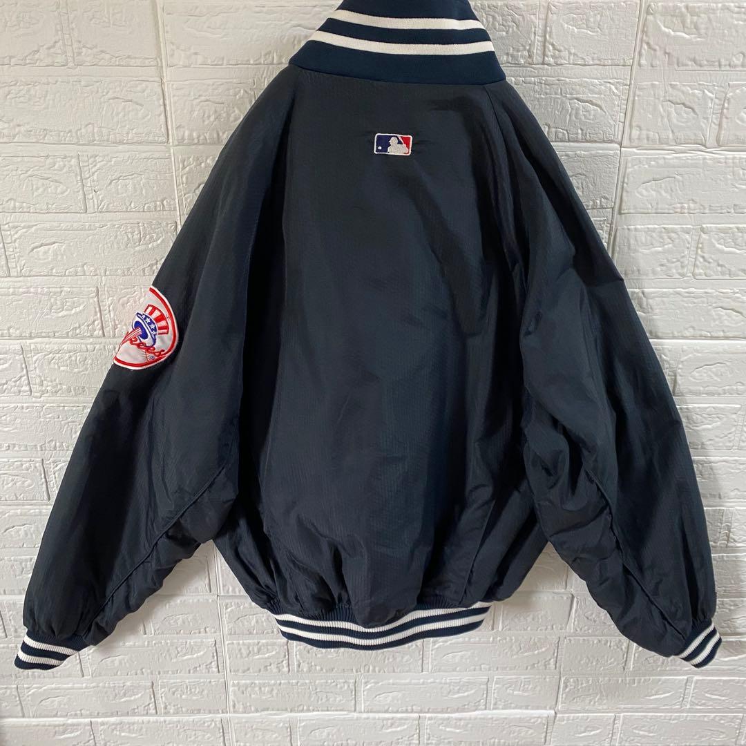 MLB ヤンキース　90s総刺繍スタジャン　ブラックネイビー