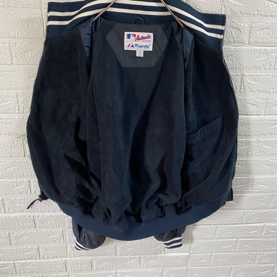 MLB ヤンキース　90s総刺繍スタジャン　ブラックネイビー