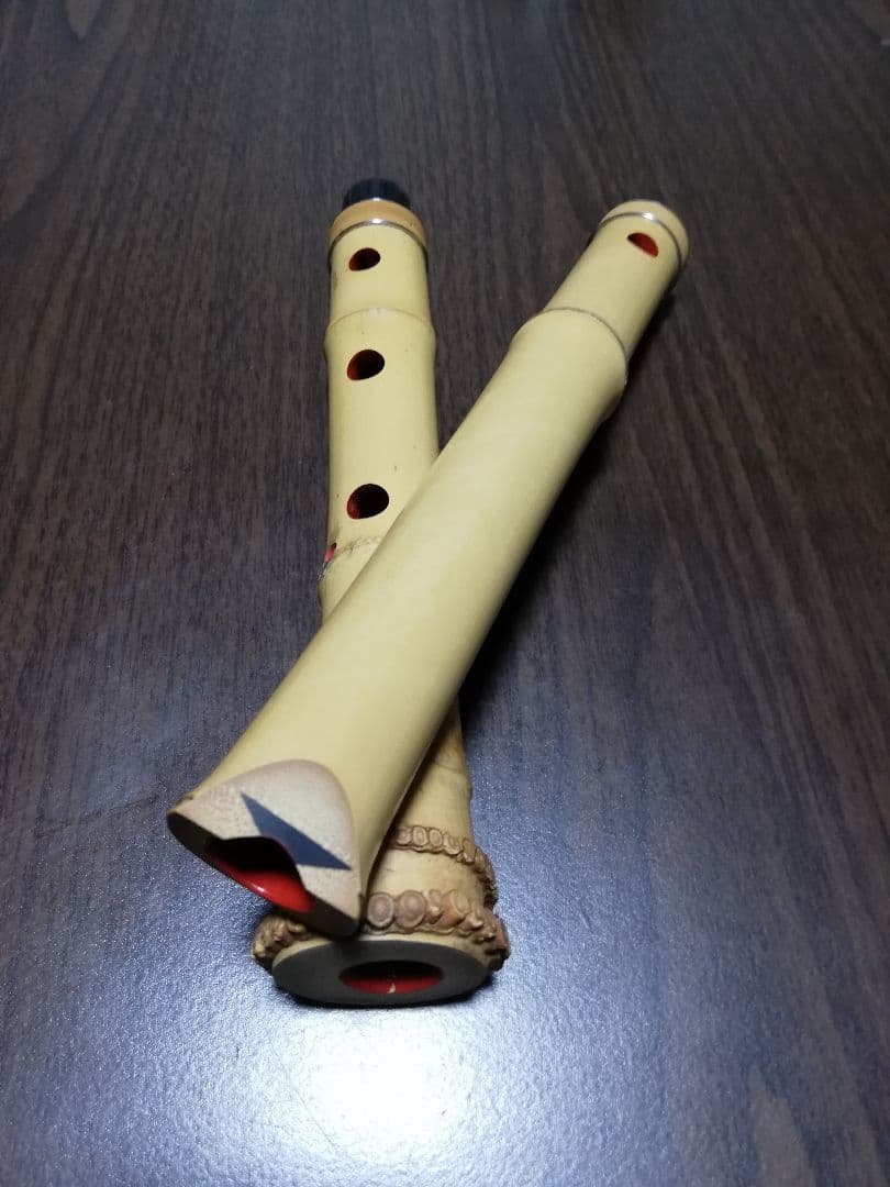 尺八　琴古流6穴　2印　1.6寸　約48.5㌢
