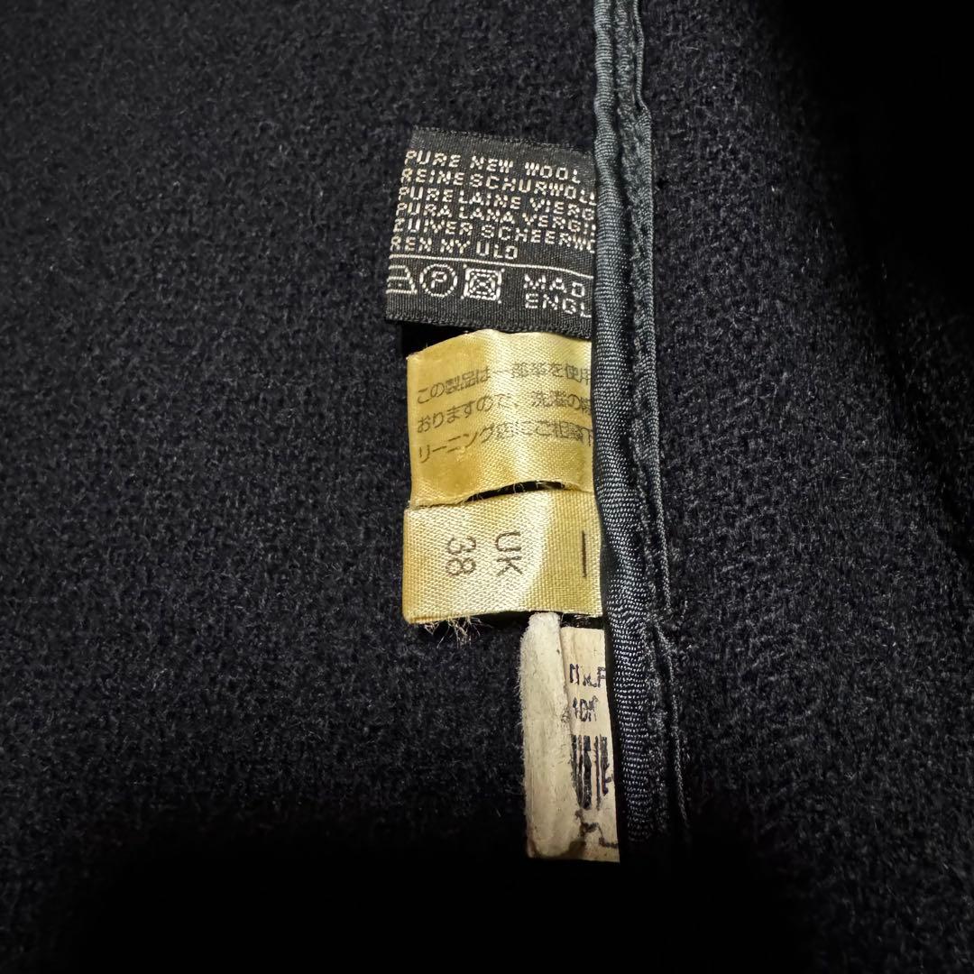 モンゴメリー　ロング　ダッフルコート　ヘリンボーン　ネイビー　イングランド製