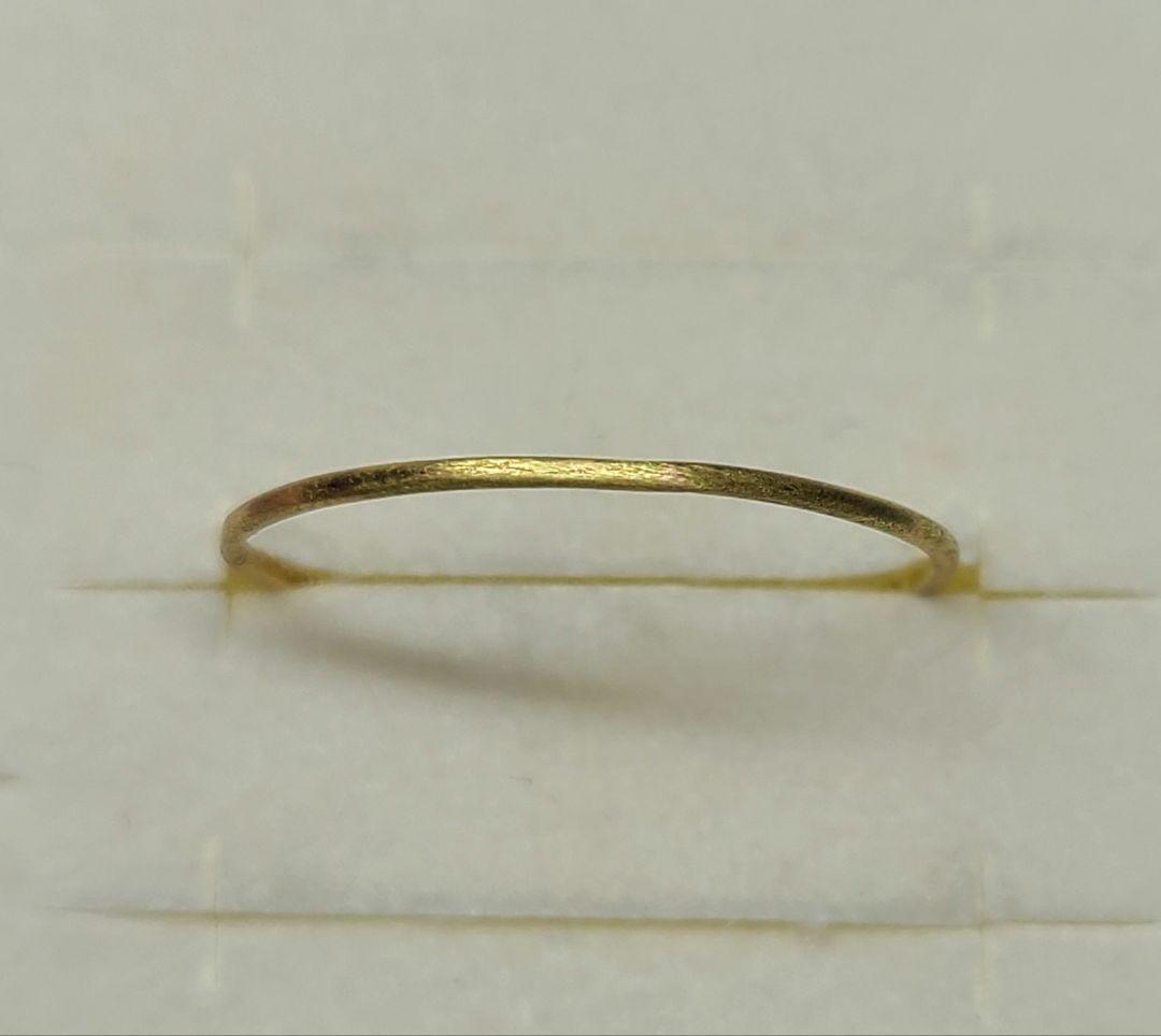 ニケ☆重ねづけにもお薦めです♪★18金プレーンリング★