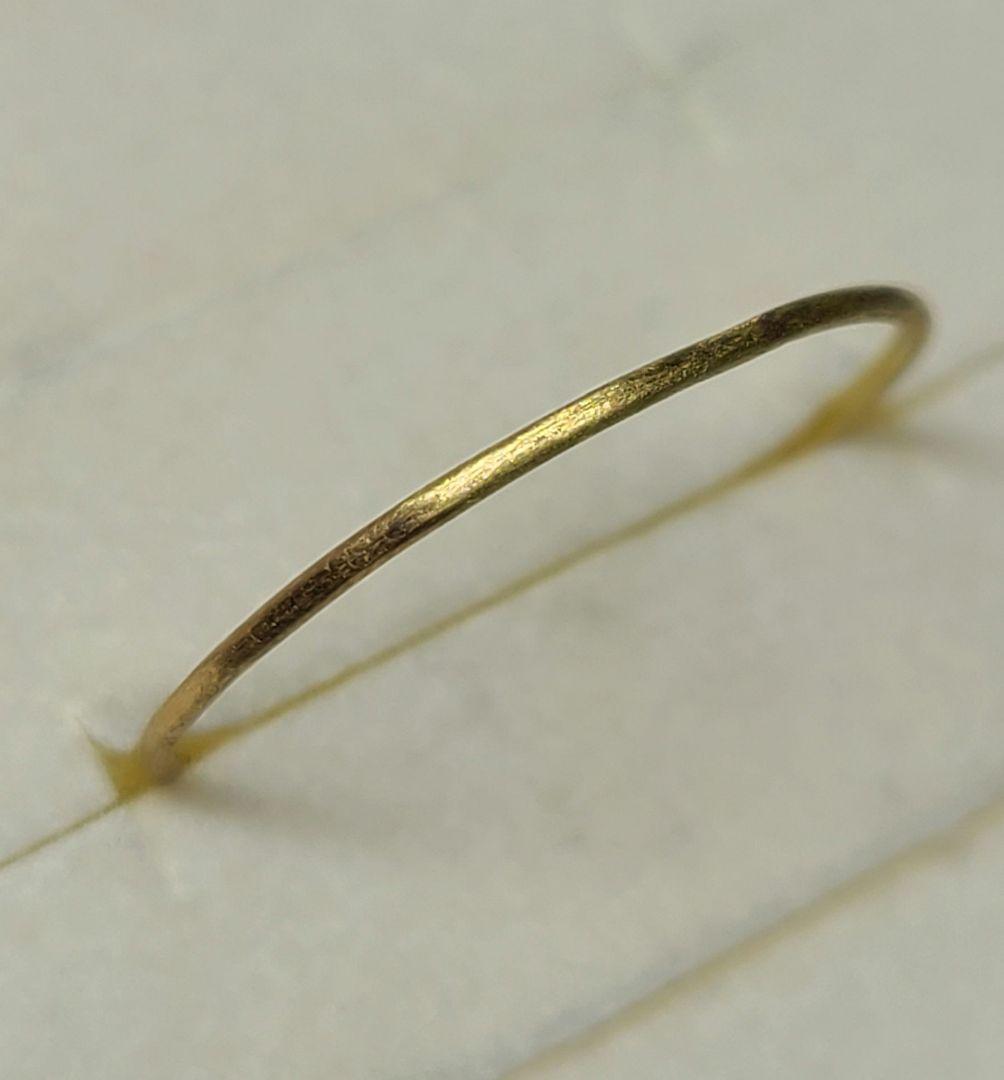 ニケ☆重ねづけにもお薦めです♪★18金プレーンリング★