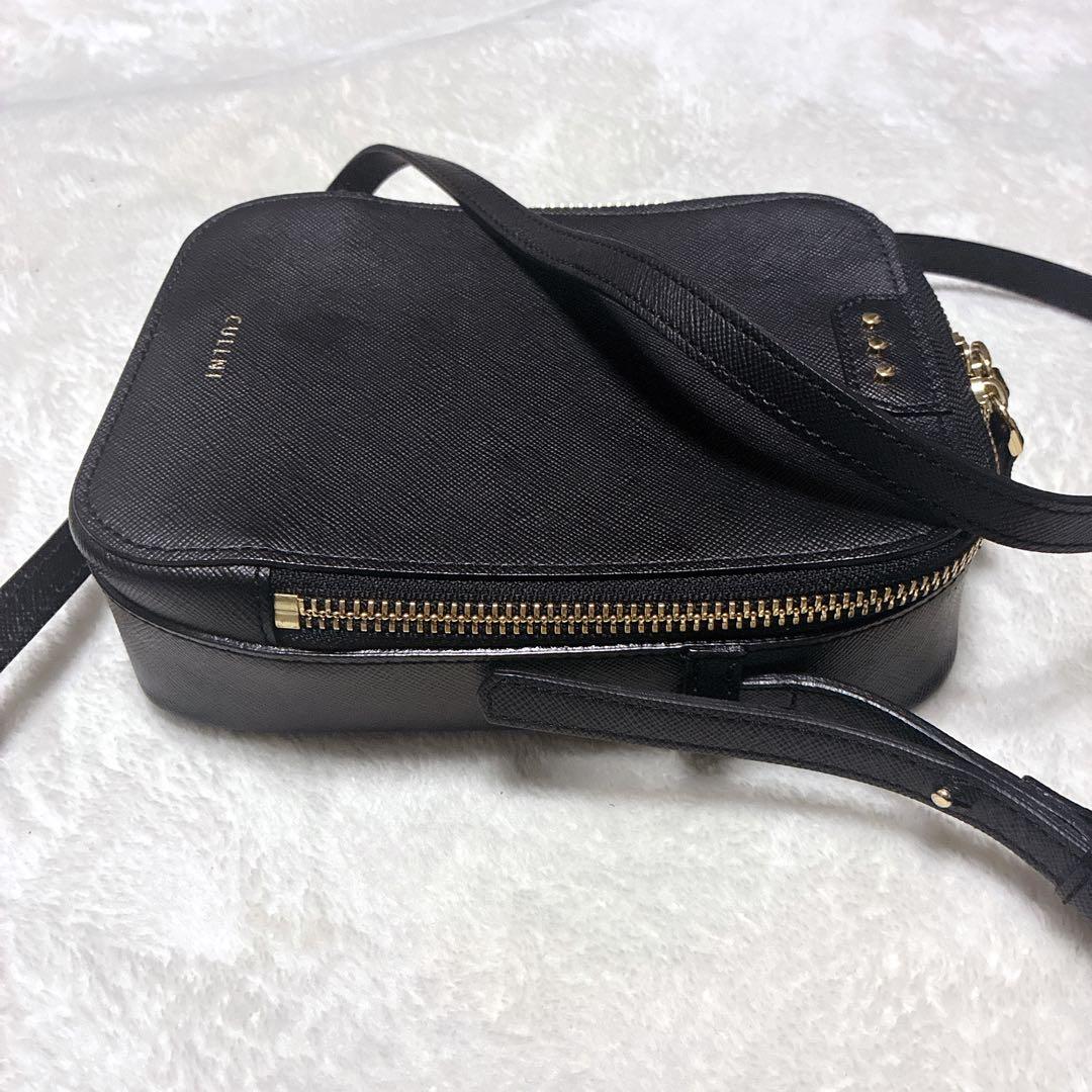 クルニ　CULLNI ショルダーバッグ　サフィアーノレザー　ブラック