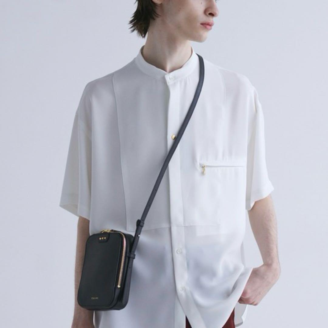 クルニ　CULLNI ショルダーバッグ　サフィアーノレザー　ブラック