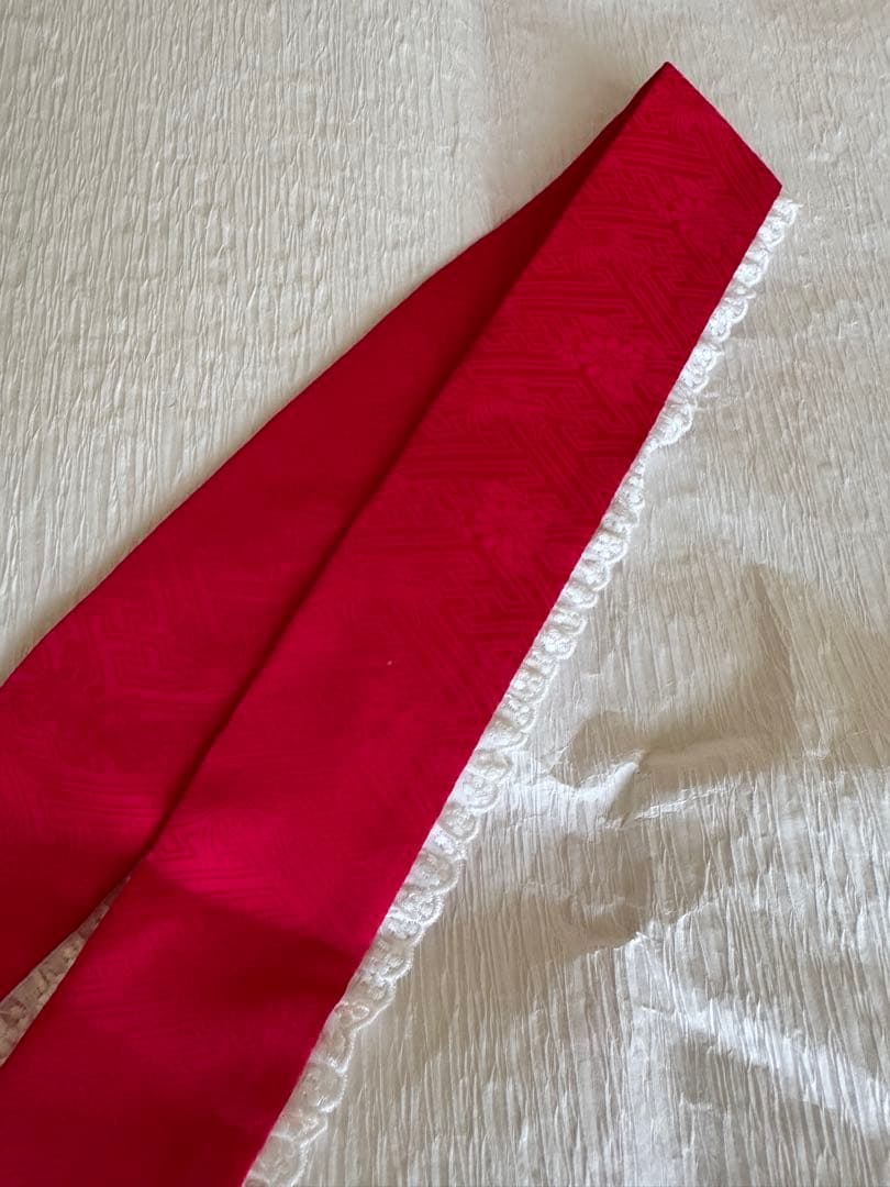 七五三に★正絹縮緬檜扇に鈴　七歳着物セット