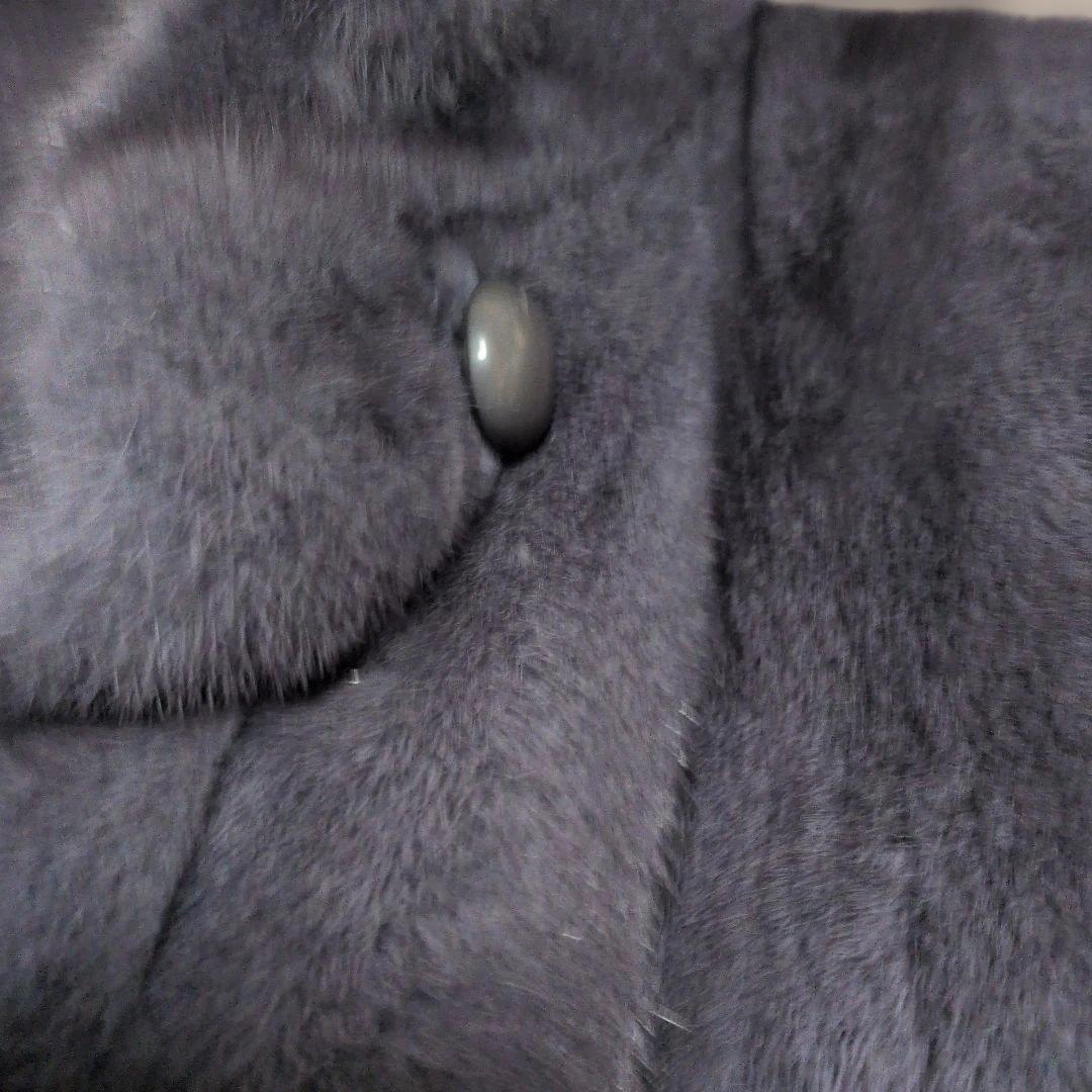 EMBA ダークグレー ファーコート サイズ13