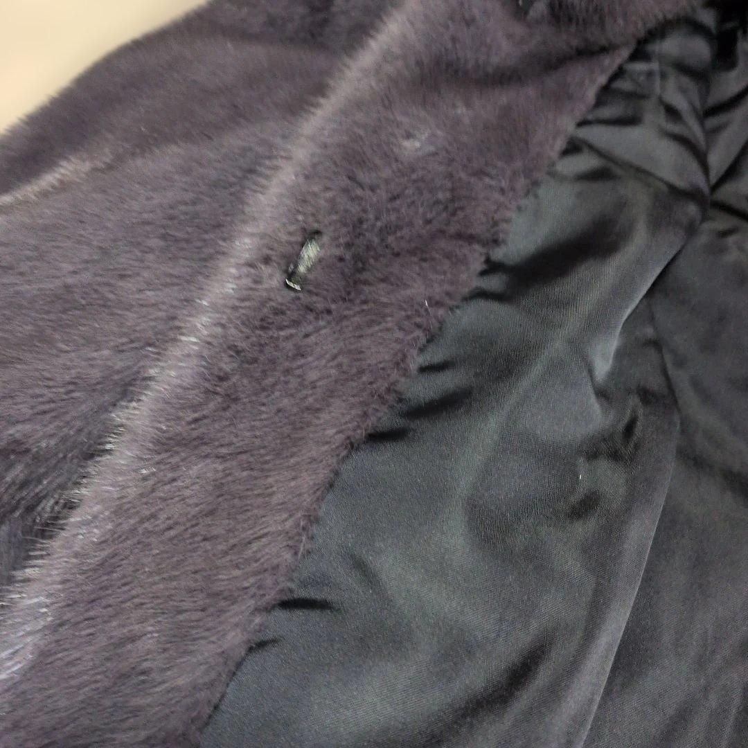 EMBA ダークグレー ファーコート サイズ13