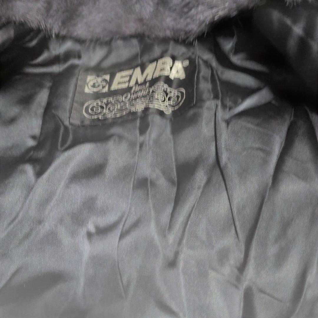 EMBA ダークグレー ファーコート サイズ13