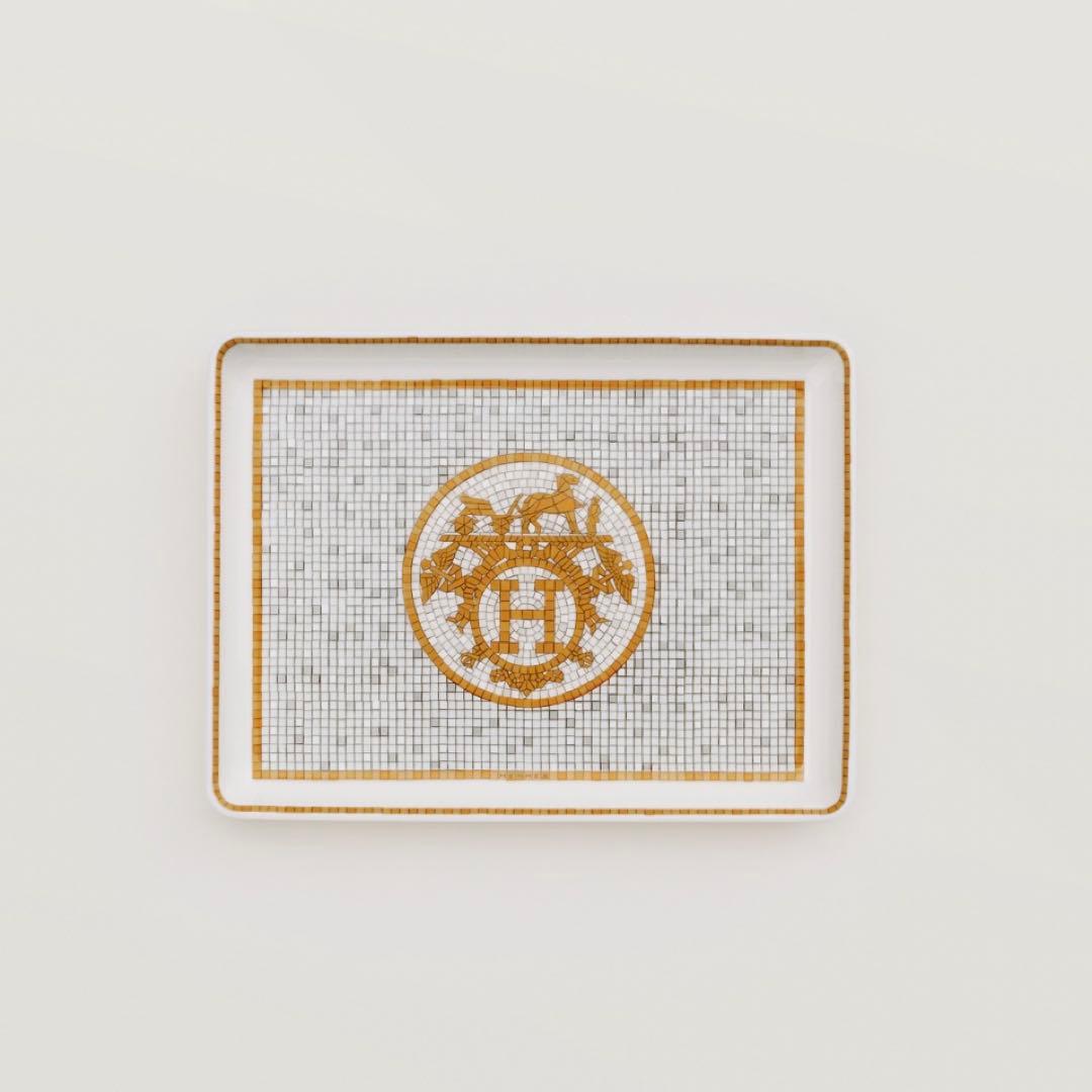 【未使用】エルメス トレー モザイク 24 PM ヴァンキャトル 長方形プレート