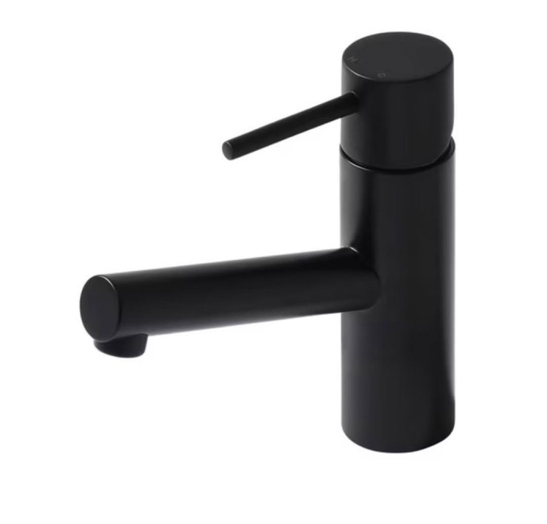 ニューベガ混合水栓　ブラックマットKM7061 BMMI