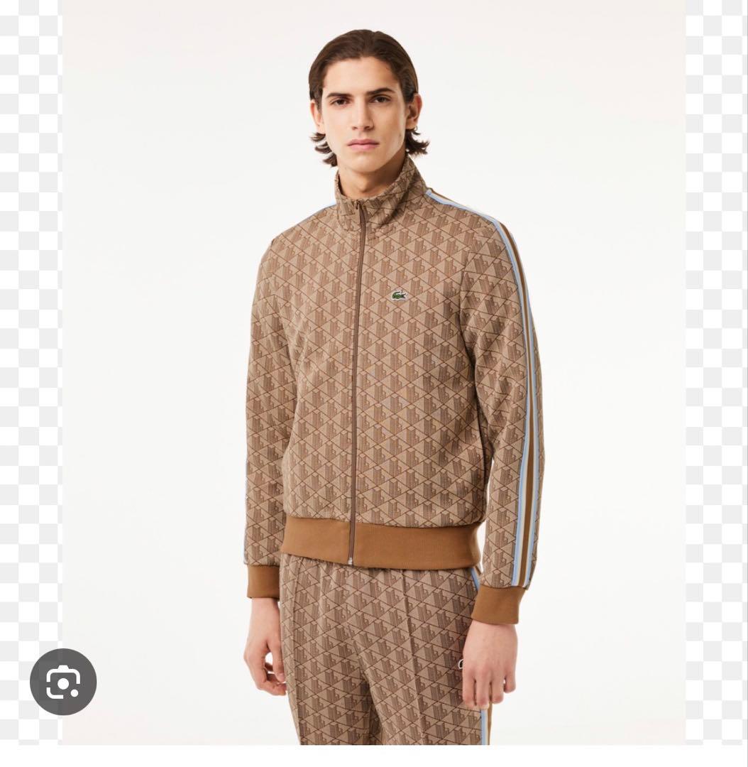 あべ【希少カラー】LACOSTEモノグラムトラックパンツベージュ