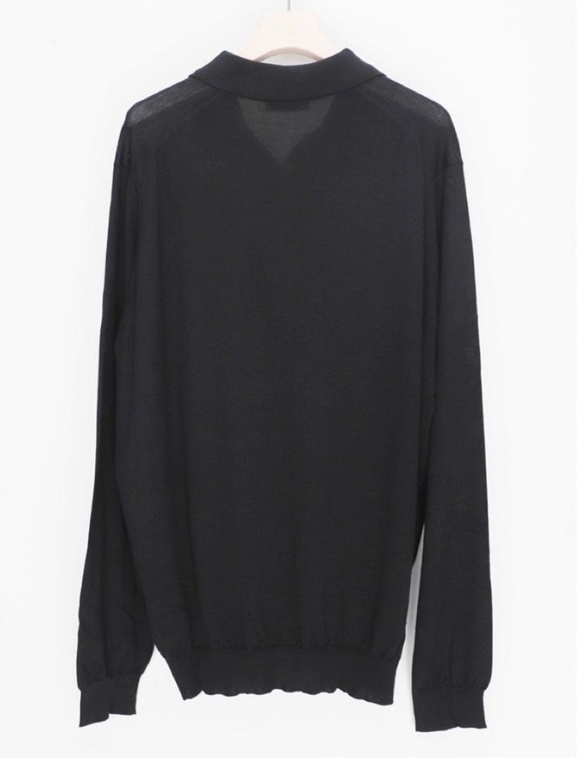 《ジョンスメドレー》新品 英国製 メリノウール使用 ニットポロシャツ XXL