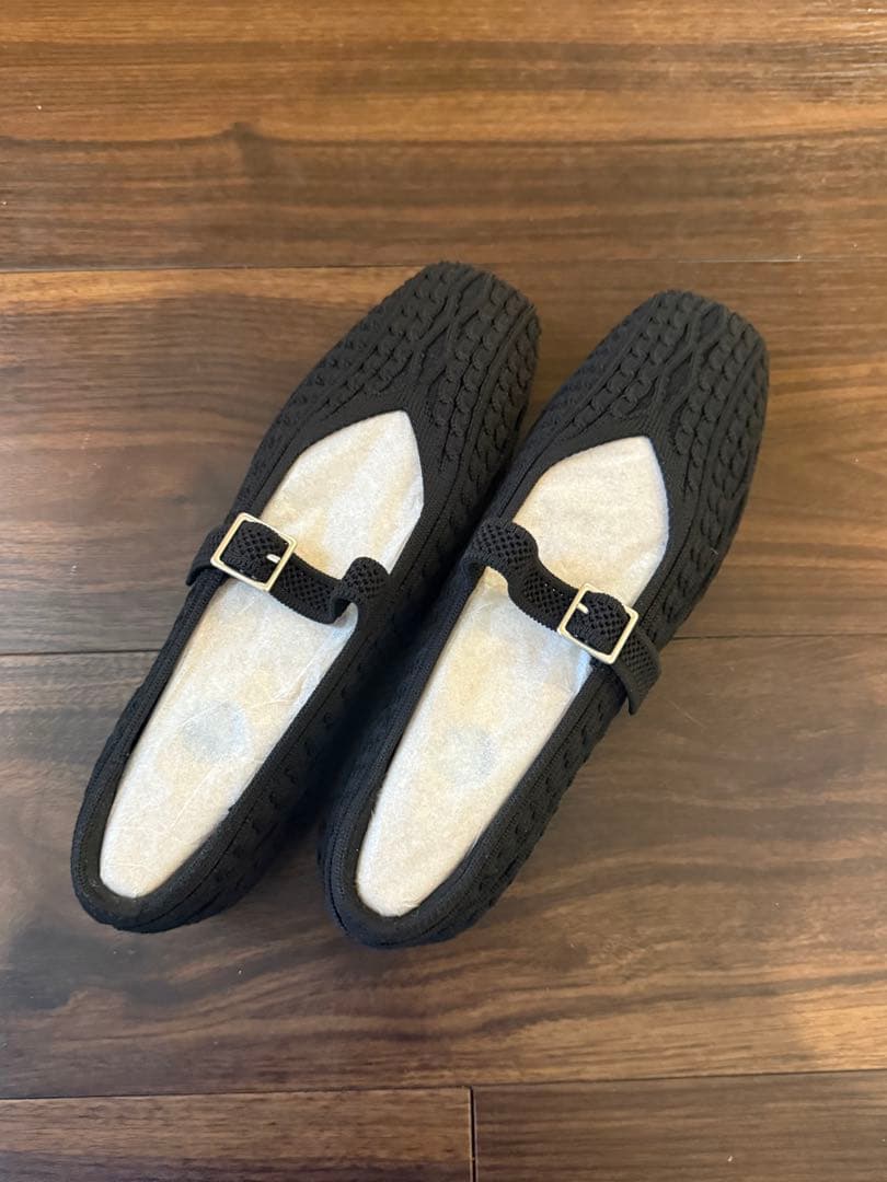 新品 VIVAIA スクエアトゥ 超軽量 厚底 メリージェーン フラットシューズ