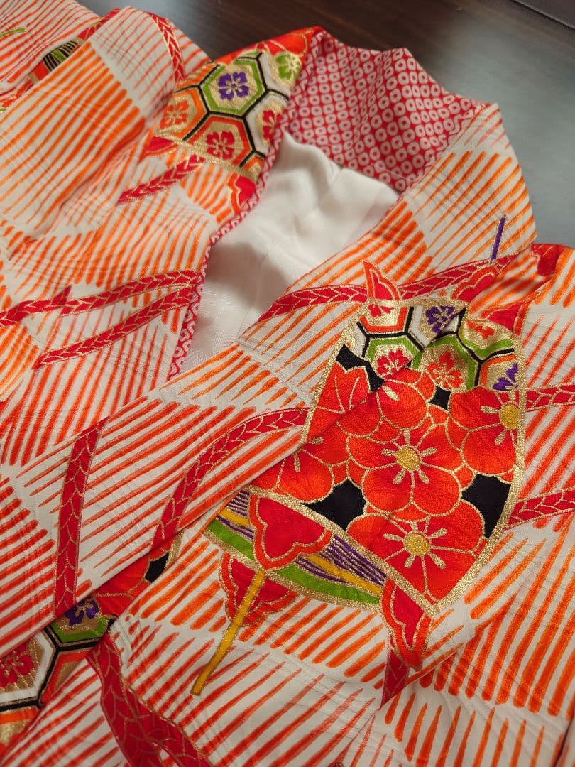 七五三　着物　筥迫セット　7歳　女の子　作り帯