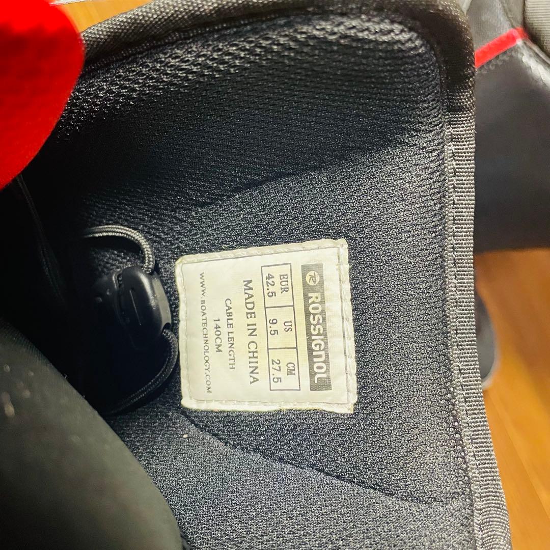 ROSSIGNOL 　CUDA　ブラック &レッド　BOA　27.5cm メンズ