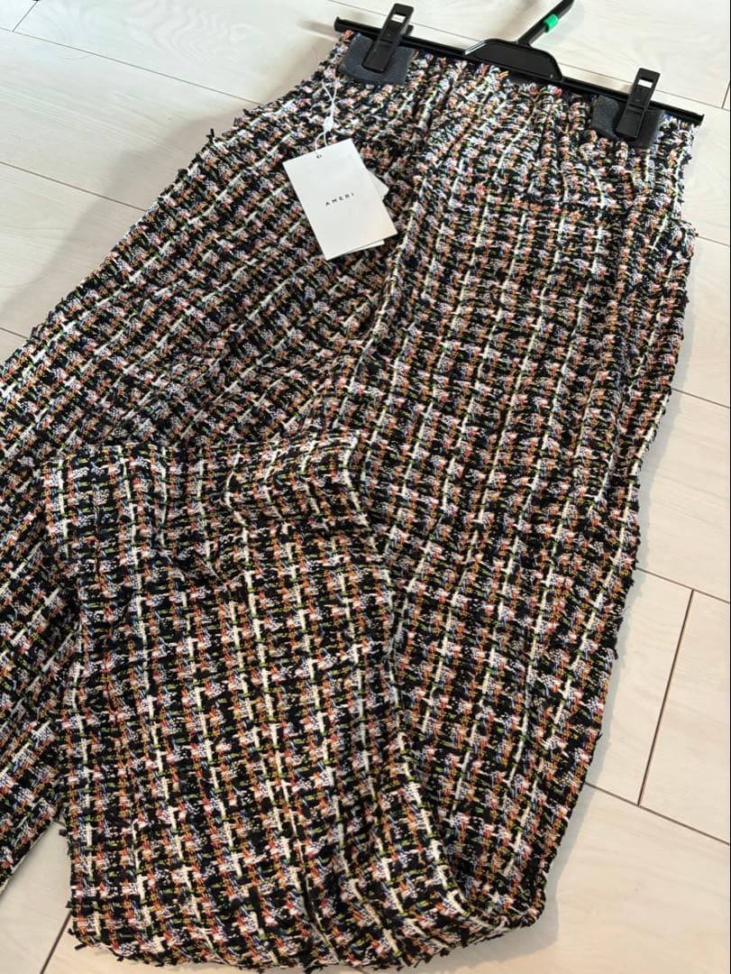 【AMERI】【新品未使用】PLAYFUL TWEED PANTS