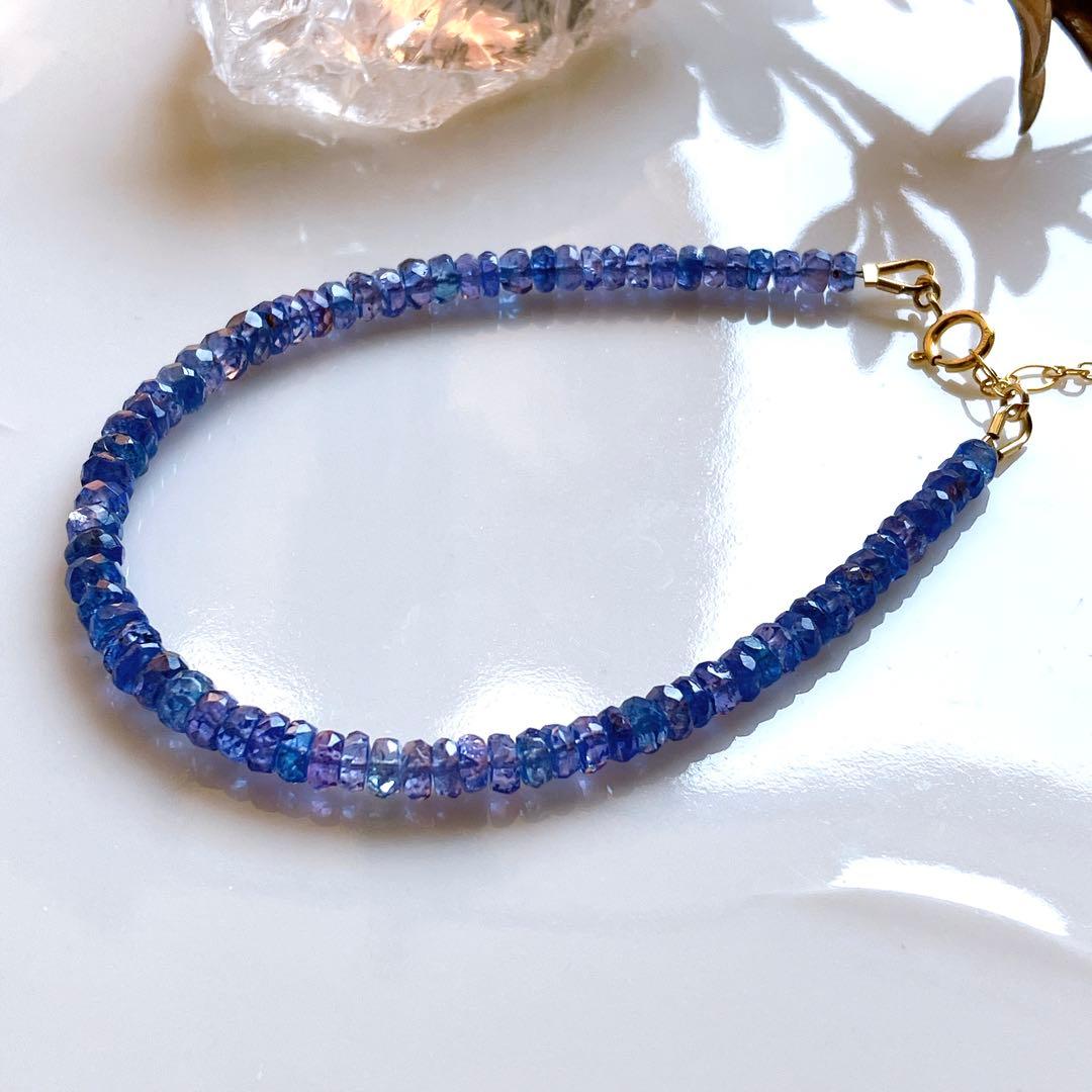 桃色の雲◆高品質✧タンザナイトブレスレット✧14kgf