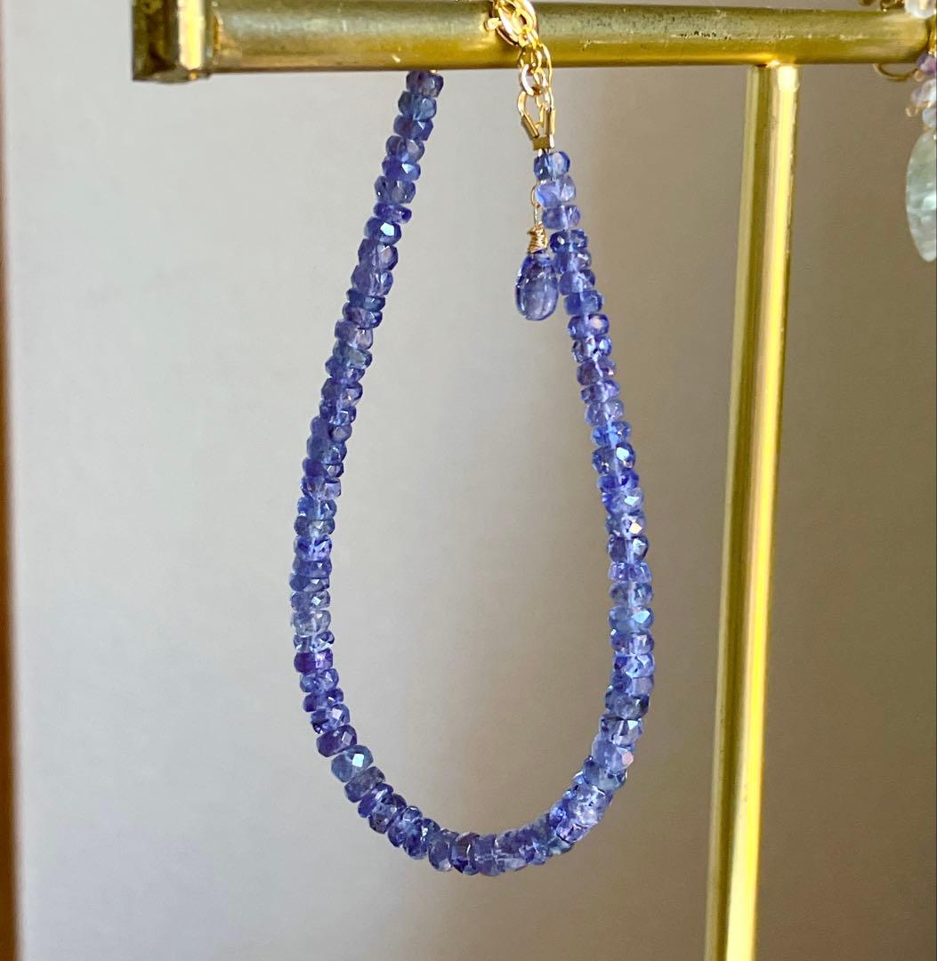 桃色の雲◆高品質✧タンザナイトブレスレット✧14kgf