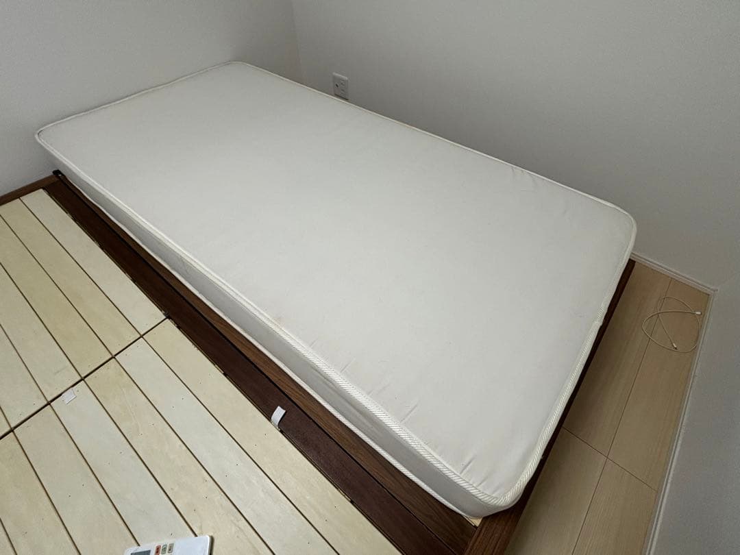 値下げ！無印良品 木製すのこベッド 引き出し収納付き マットレス付属可能