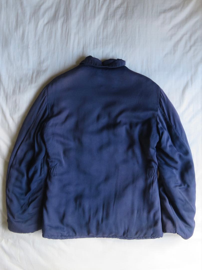 50s rayon gabardine jacket 【茄子紺】