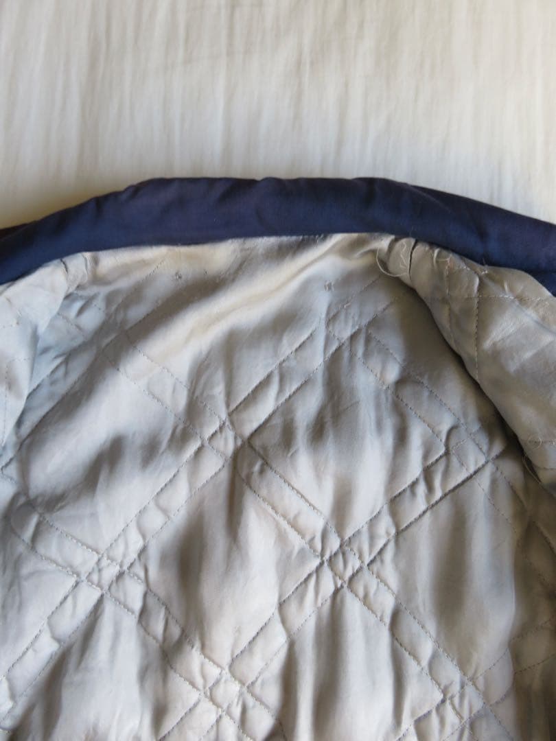 50s rayon gabardine jacket 【茄子紺】