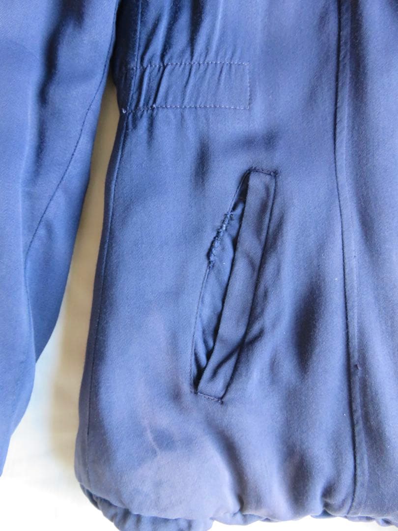 50s rayon gabardine jacket 【茄子紺】