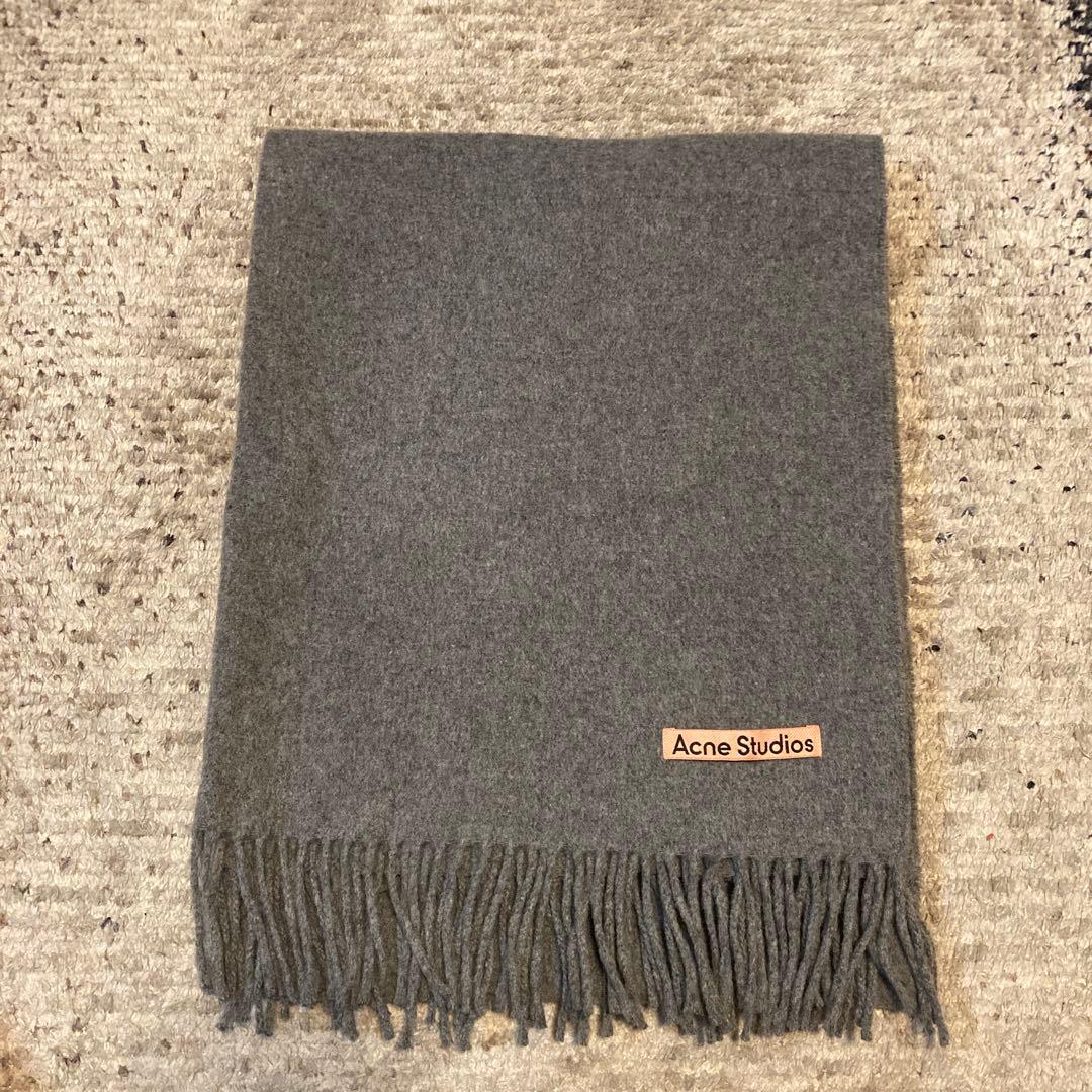 【美品】Acne Studios 100%ウール マフラー 200x70cm