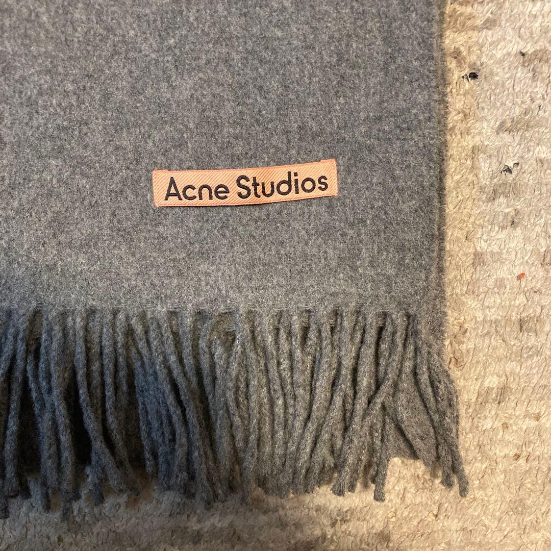 【美品】Acne Studios 100%ウール マフラー 200x70cm