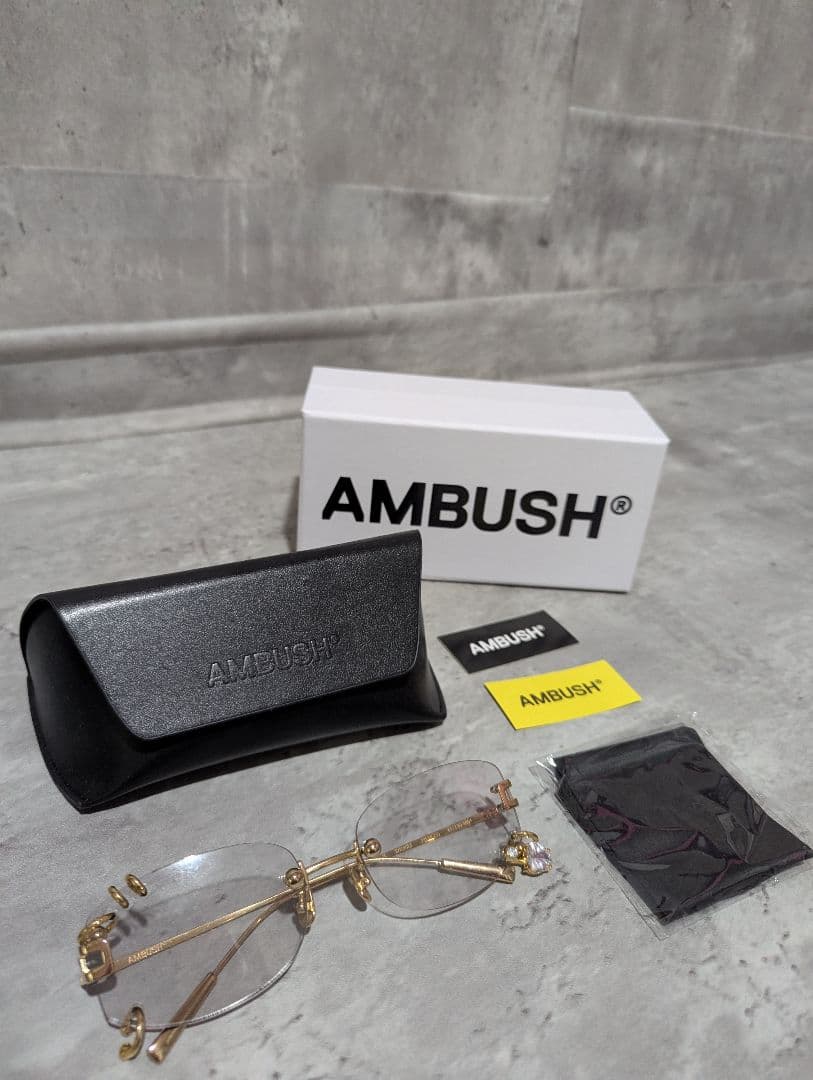 AMBUSH リムレスメガネ サングラス