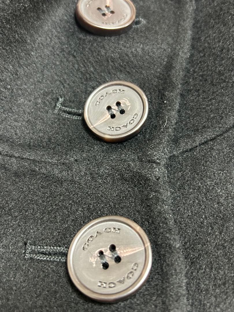 コーチ COACHケープコート ブラック 裏総柄　衣装カバー付　タグ付き　新品