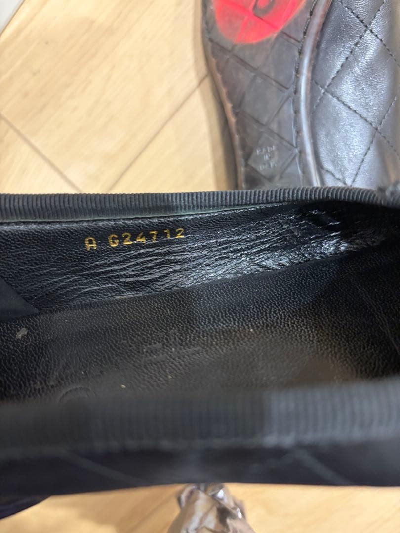 CHANEL ブラック バレエシューズ カンボン 35サイズ シャネル