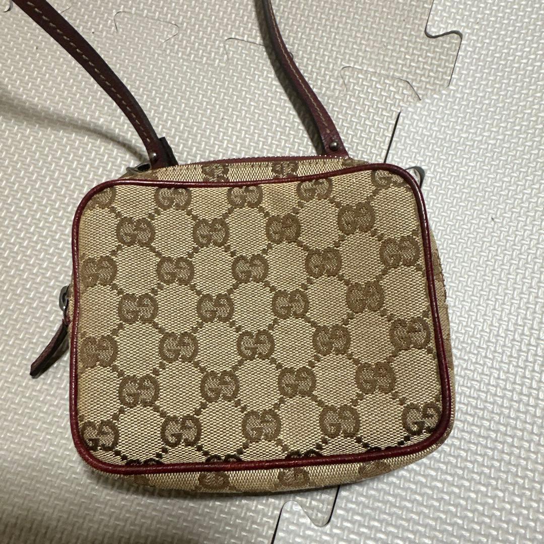 バッグ】GUCCI グッチ GGキャンバス ポシェット ショルダーバッグ