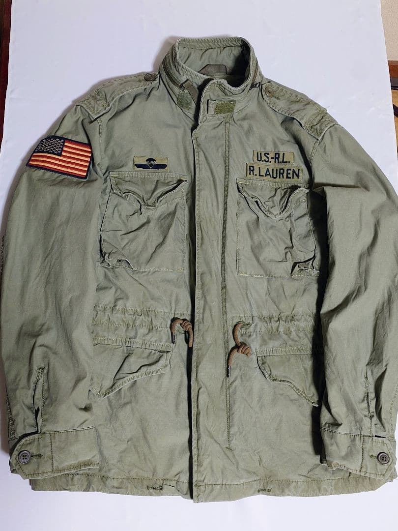 ポロラルフローレン　 ミリタリージャケット オリーブグリーン　Lサイズ