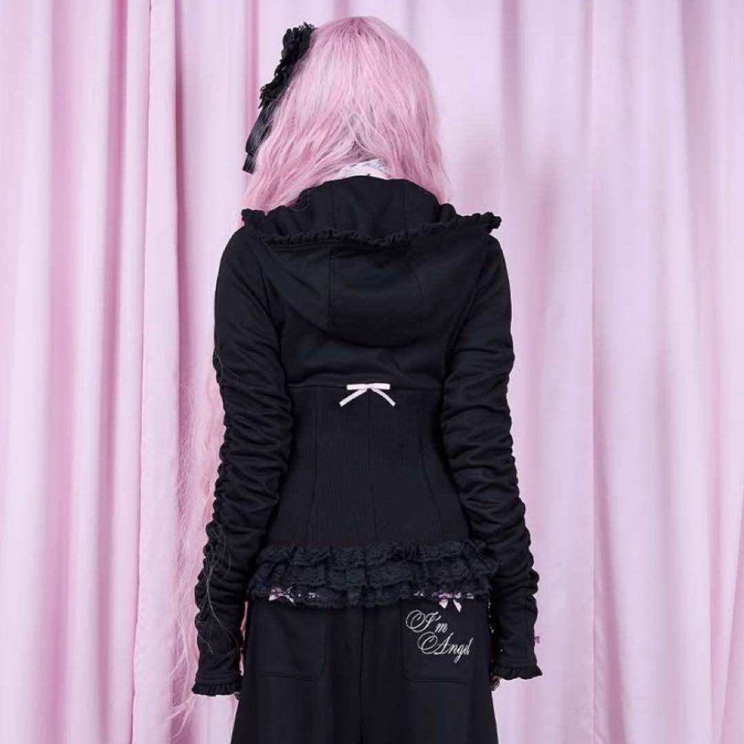 トップス AVENCHUMU I'm Angel frill zip foodie